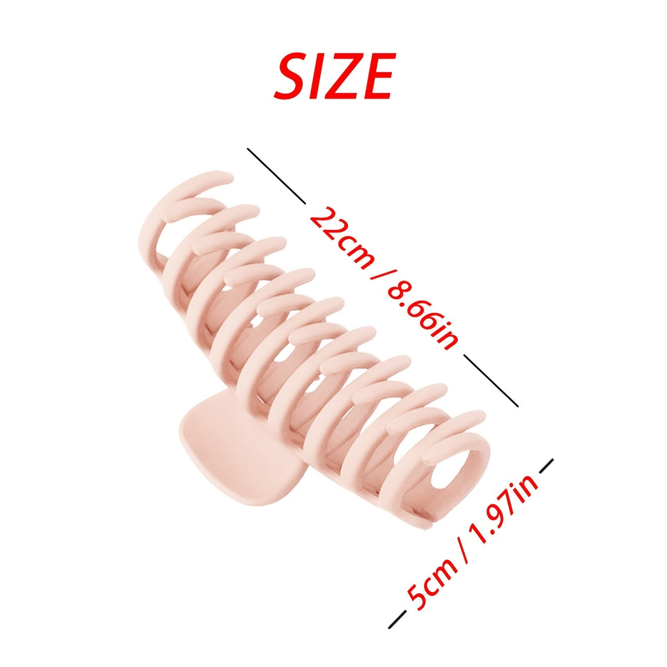 4pcs Matte Large Hair Claw for Women Strong Hold Barrettes