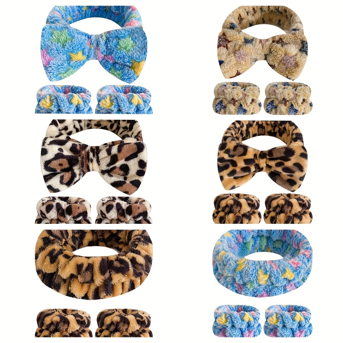 3pcs Leopard Print Hair Bundle Set