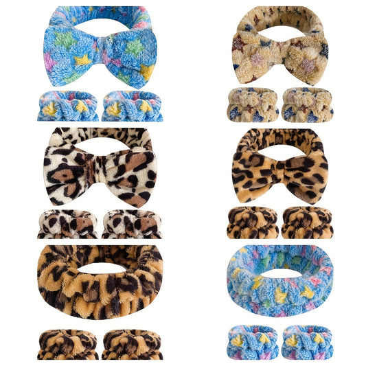 3pcs Leopard Print Hair Bundle Set