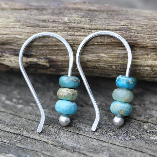 Boho Turquoise Bead Earrings