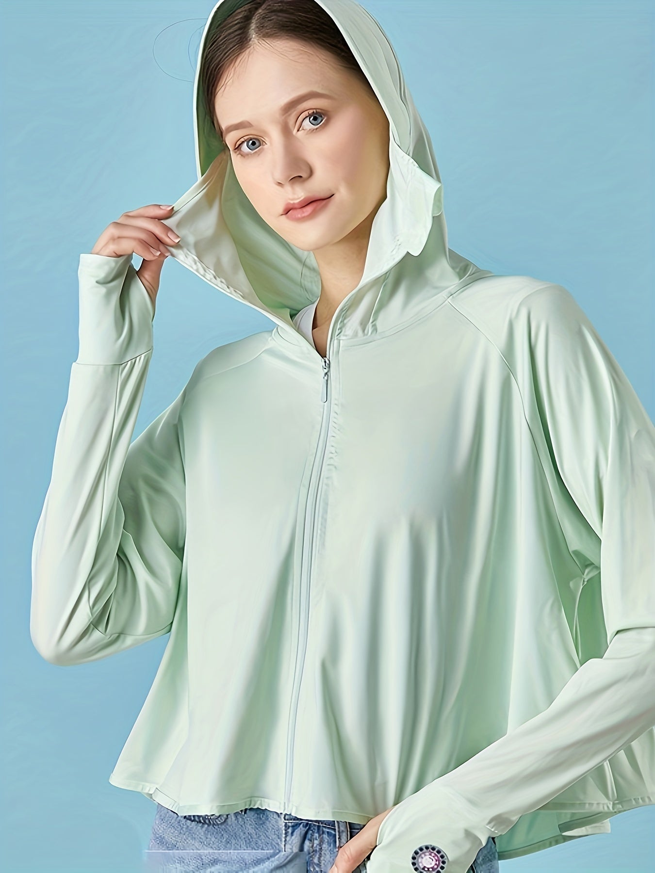 Women's UV Protection Hooded Coat for Outdoor Sports