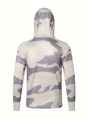 Men's Camo UPF 50 Sun Protection Hooded Jacket