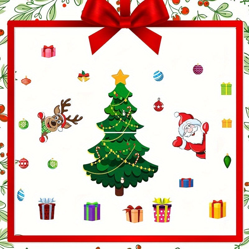 Christmas Tree Decor Stickers Holiday Garage Door Magnetic Waterproof Stickers