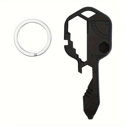 1pc 24-In-1 Stainless Steel Portable Pocket Tool Keychain