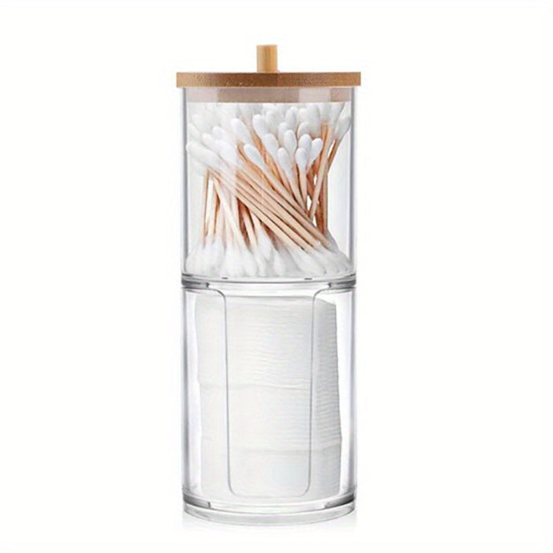 Acrylic Makeup Organizer with Qtip Holder