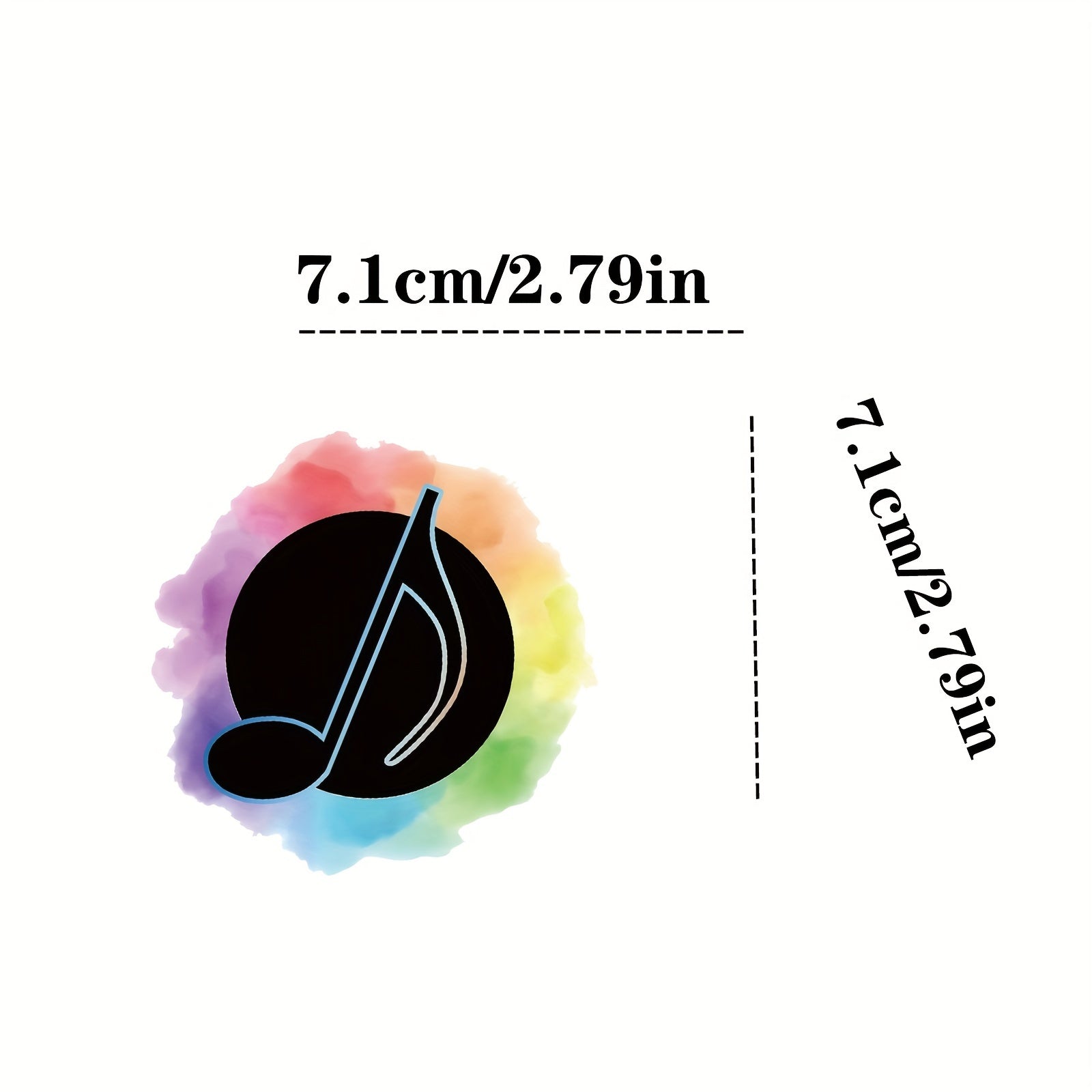 60pcs Music Themed Stickers Water Bottles Laptops Guitars