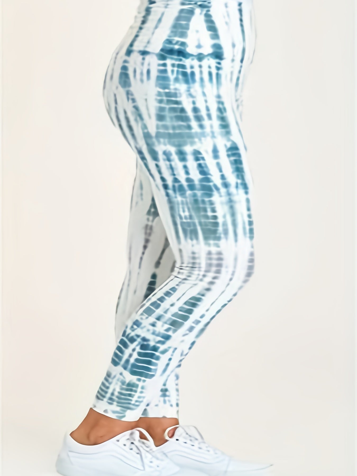  Tie Dye Stripe Print Skinny Leggings