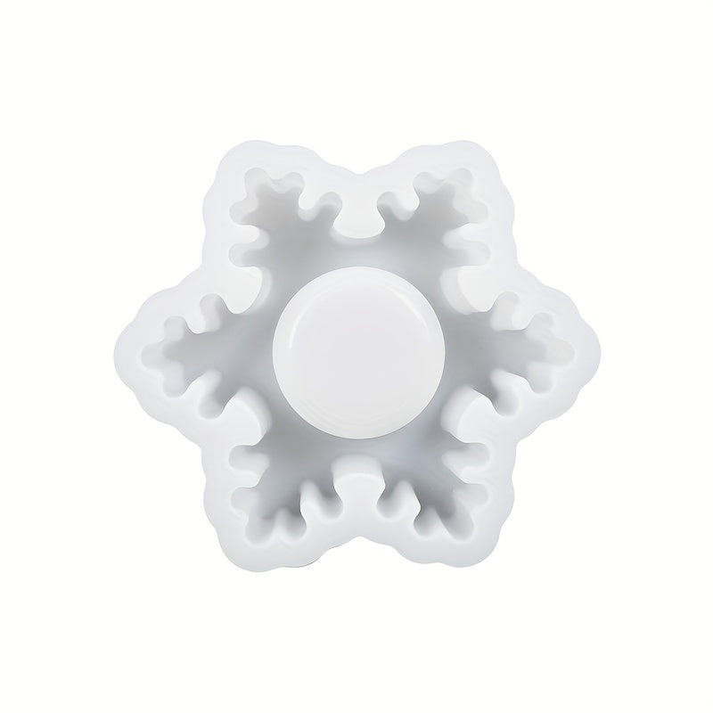 Snowflake Candle Holder Silicone Mold - DIY Christmas Decor