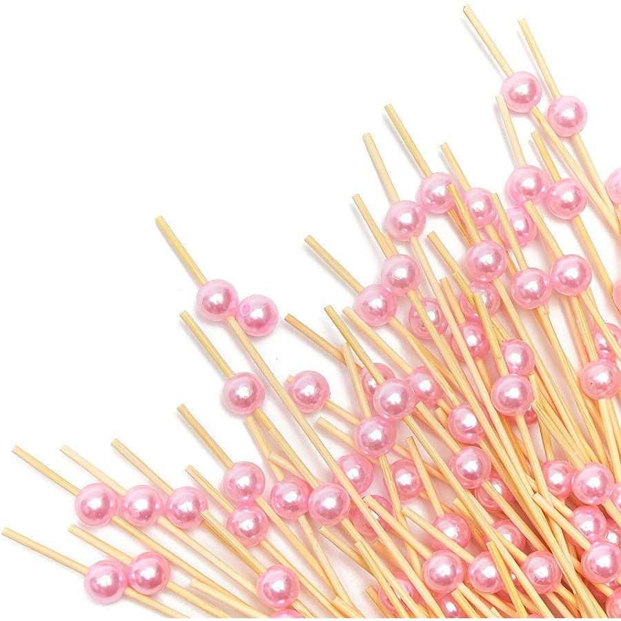 100 Bamboo Cocktail Picks Appetizer Party Food Garnish