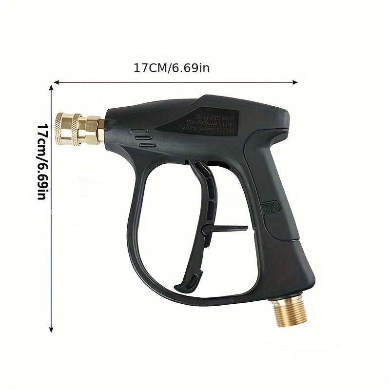 Pressure Washer Gun Snow Foam Lance 3000 PSI Max with 5 Nozzle Tips 1L Foam Jug