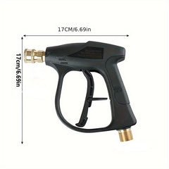 Pressure Washer Gun Snow Foam Lance 3000 PSI Max with 5 Nozzle Tips 1L Foam Jug