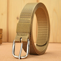 Solid Casual Belt Classic Square Buckle Unisex Sports Belt