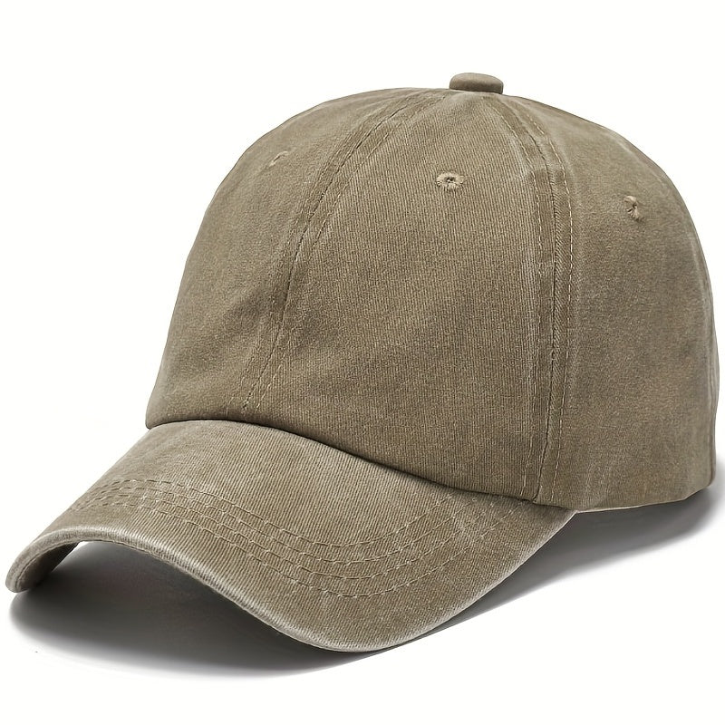Men's Vintage Baseball Cap Solid Light Plate Cap Outdoor Sun Visor Cap
