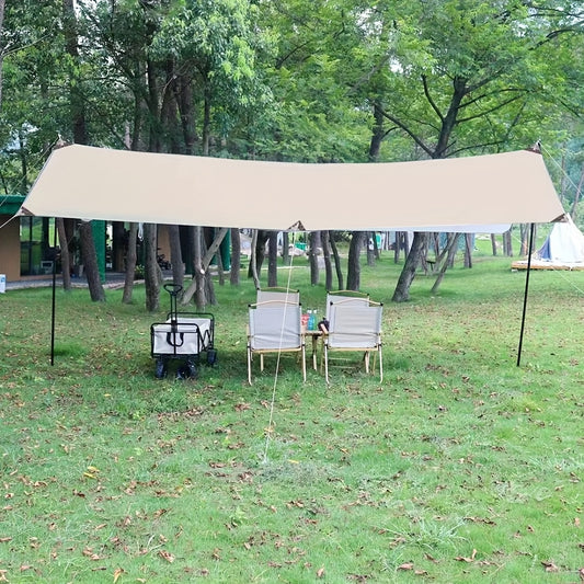 Portable Multifunctional Camping Trip Awning Waterproof Cloth Awning