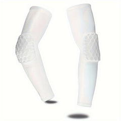 Honeycomb Arm Sleeves UV Protection Elbow Guards for Outdoor Sports