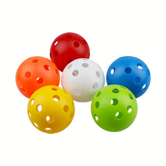 High Elastic Outdoor Pickleball Ball 26 Holes Colorful Soft Performance Comfort