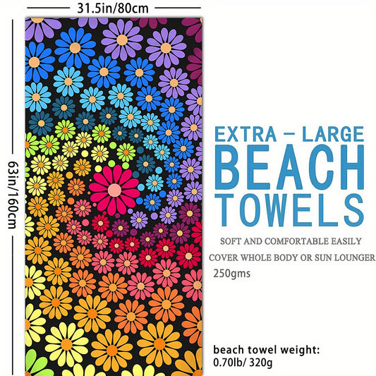 Tie Dye Absorbent Beach Towel Holiday Beach Accessories Large Towel