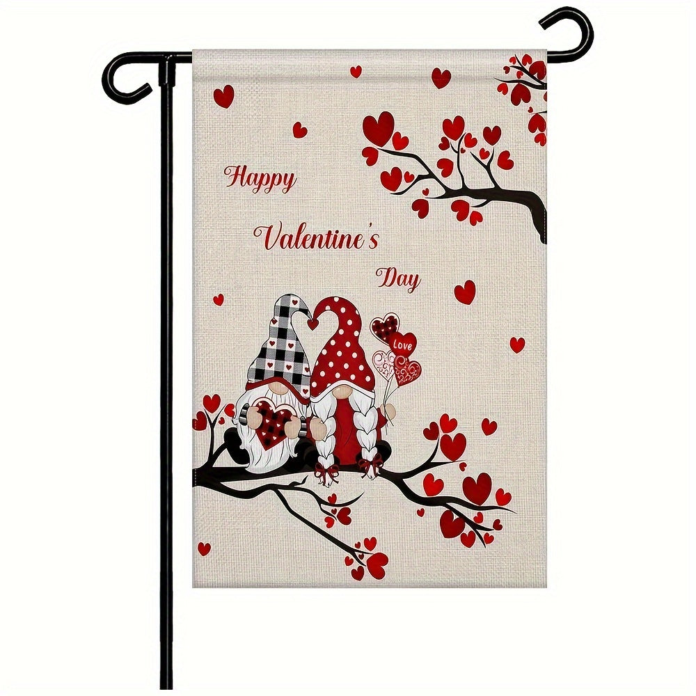 Valentines Garden Flag Double Sided House Flag Banner Welcome Yard Flag