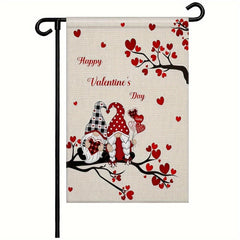 Valentines Garden Flag Double Sided House Flag Banner Welcome Yard Flag
