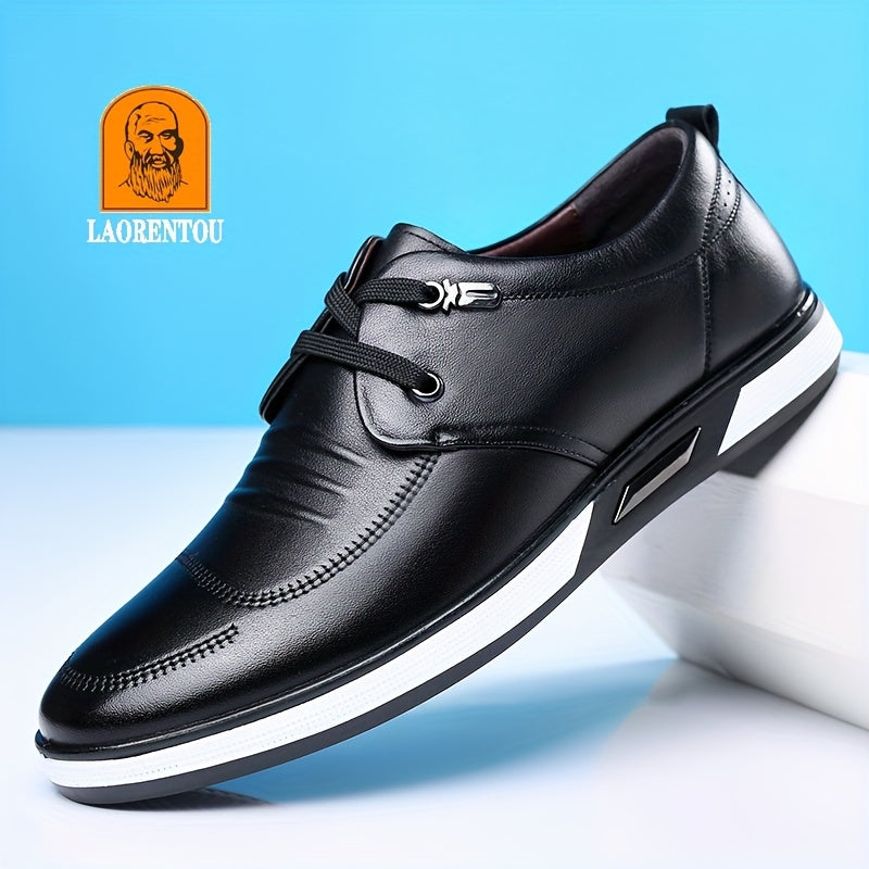 Men's Breathable Leather Dress Shoes For Office