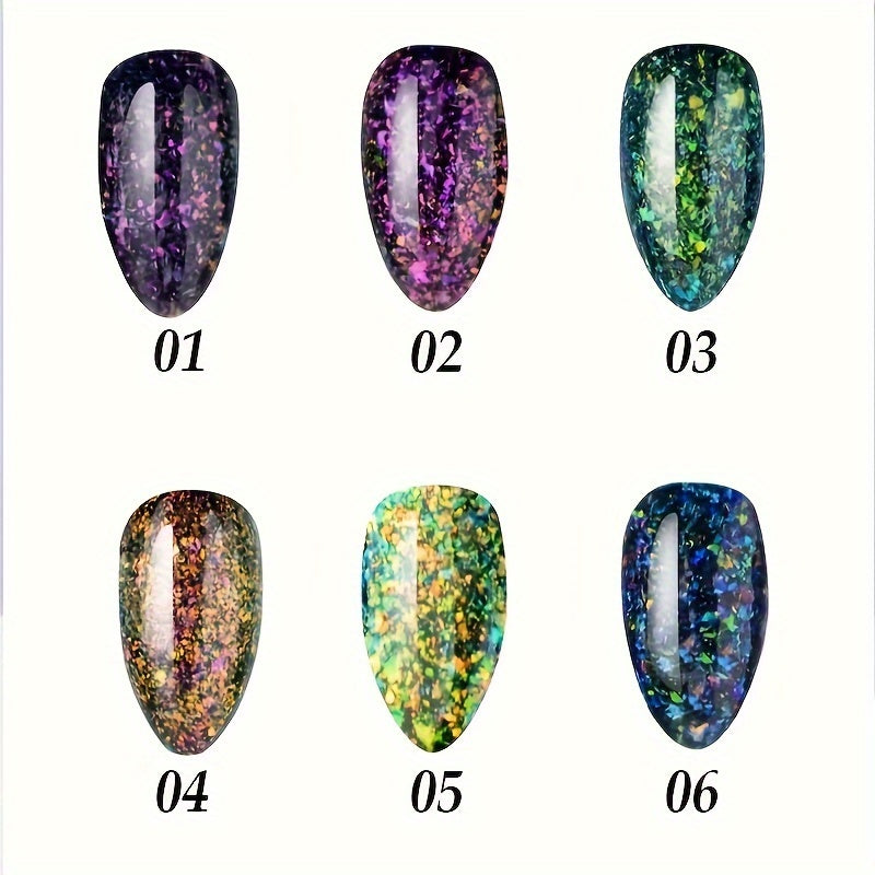 Aurora Gel Nail Polish Top Coat Hybrid Gel Varnish