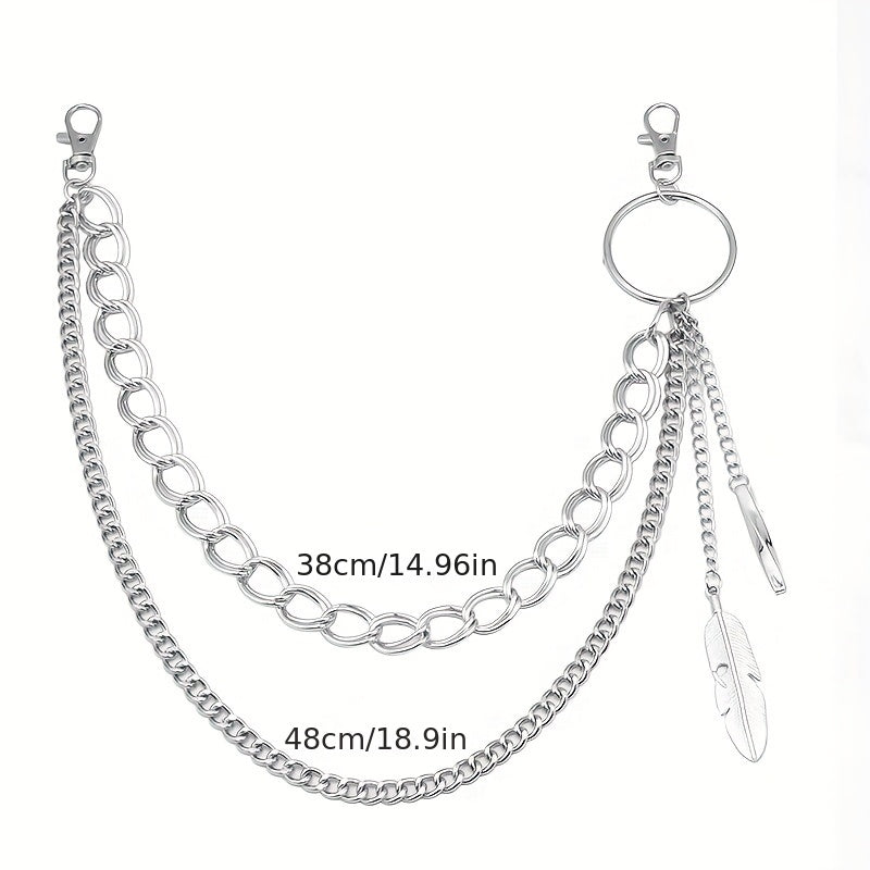 Chunky Waist Belt Chain Wallet Chain Punk Biker Jeans Link Pants Jewelry