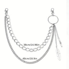 Chunky Waist Belt Chain Wallet Chain Punk Biker Jeans Link Pants Jewelry
