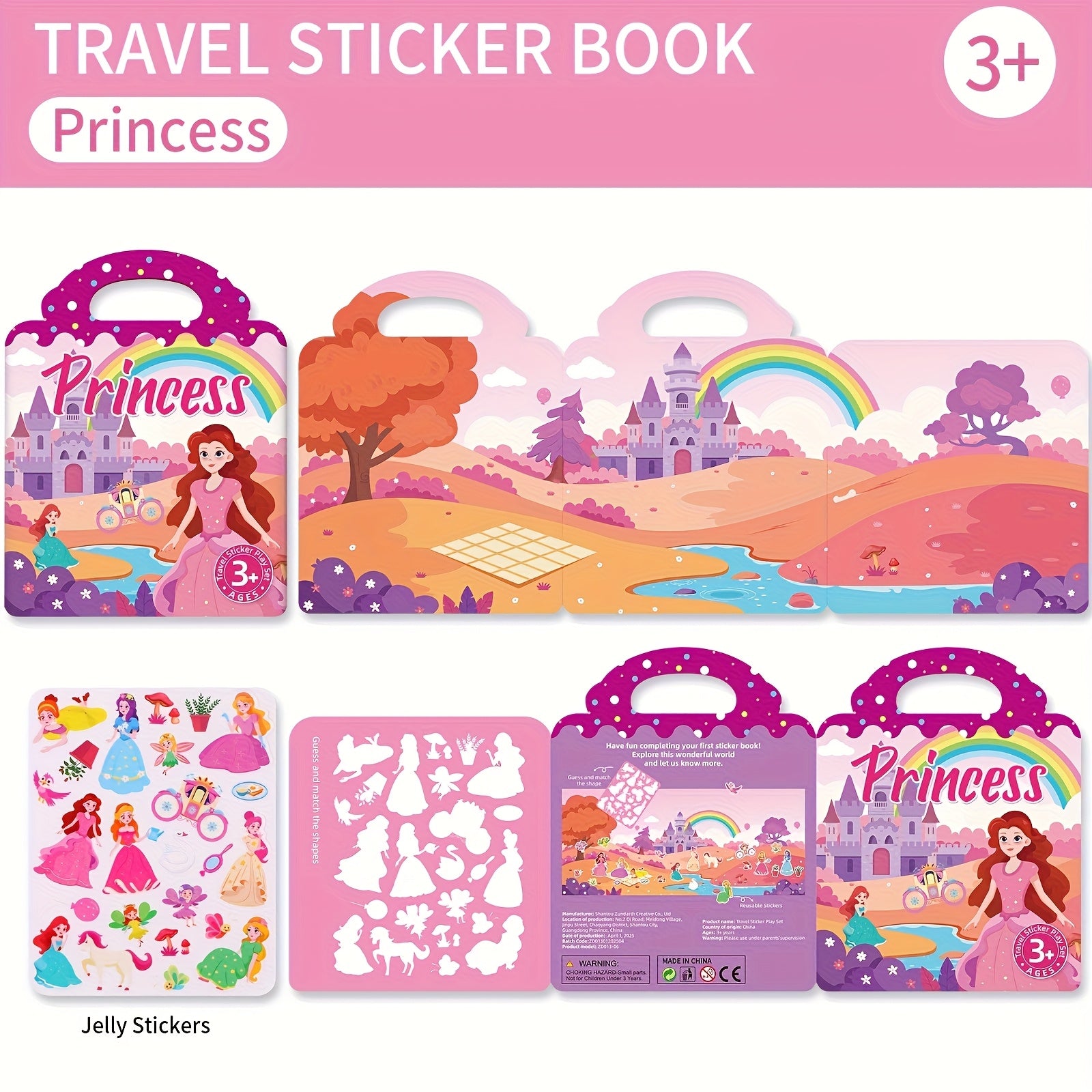 Kids' DIY Sticker Book Set - Bubble & Jelly Stickers