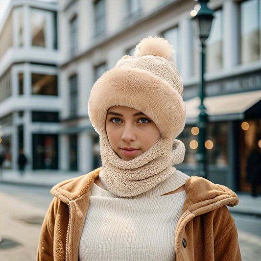 Winter Hat Bib Mask Motor Riding Ear Protection Windproof Cap