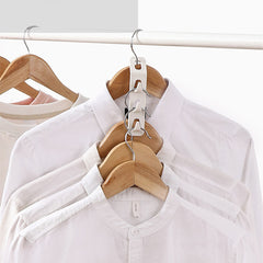 Set of 4 Space Saving 3 Hook Clothes Hanger Multifunctional Closet Organizer