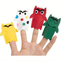 7pcs Emotion Monster Finger Puppets for Kids' Emotional Learning & Expression