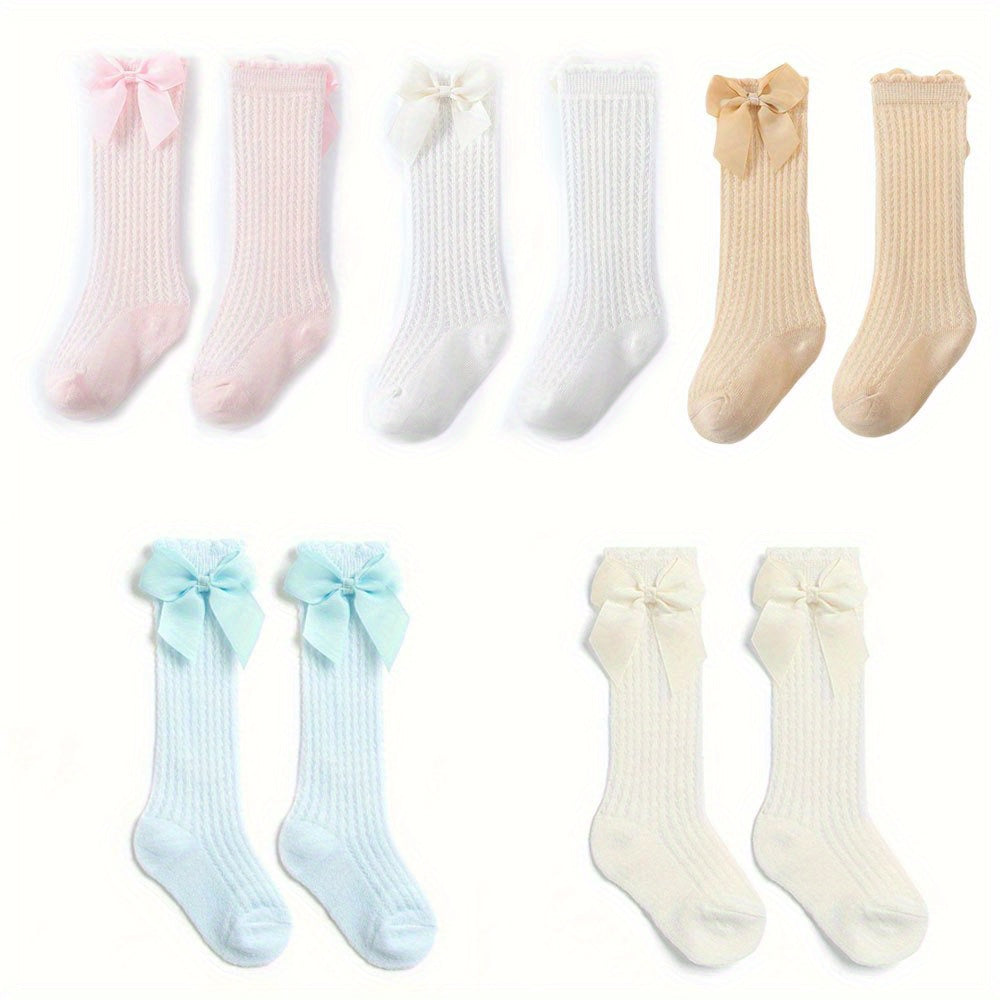 Cozy and Breathable Baby Bow Socks