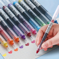 10 Quick Drying Neutral Ballpoint Pens 0.5mm Carbon Pens