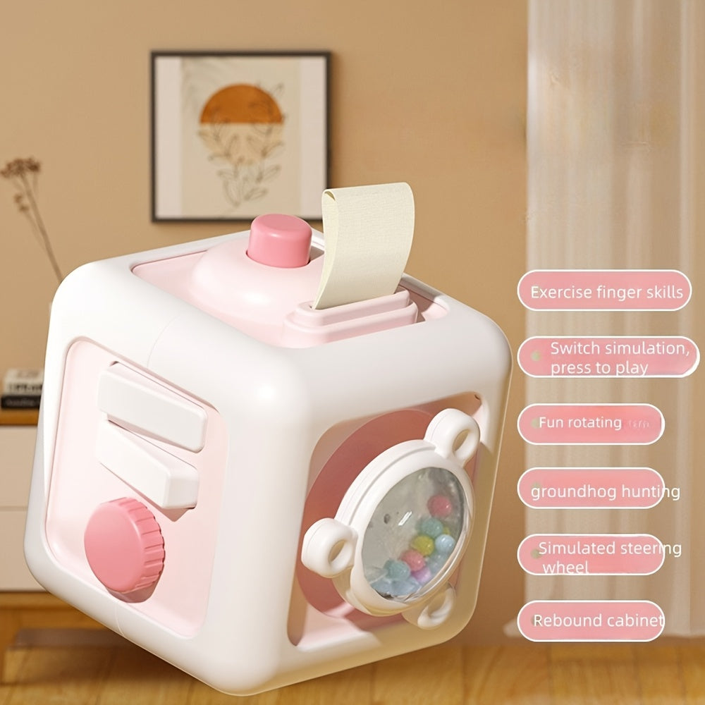 Portable 6-in-1 Busy Cube Toy for Kids