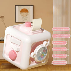 Portable 6-in-1 Busy Cube Toy for Kids