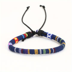 Ethnic Style Pattern Printing Woven Bracelet Men's Novelty Casual Gift Jewelry
