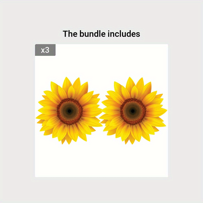 Sunflower Vinyl Waterproof Sticker Decal Car Laptop Wall Window Bumper Sticker