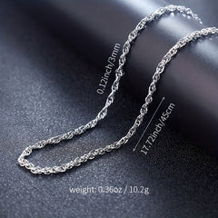 S925 Men's Hip Hop Sterling Silver Necklace Chain Variety
