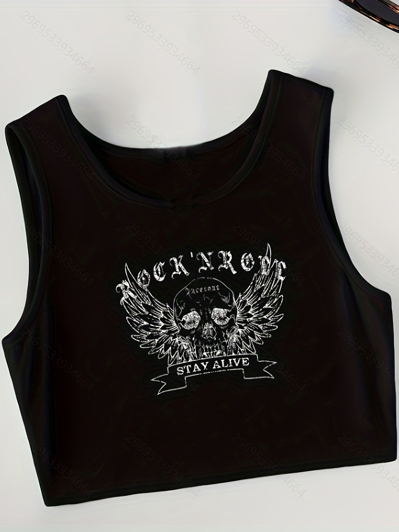 Graphic Print Tank Top 4 Pack Sexy Crew Neck Summer Sleeveless Top