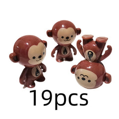 Pack of Funny Toy Monkeys for Creative Play