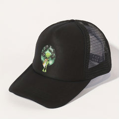 Alien Cat Trucker Hat Mesh Adjustable Baseball Cap Lightweight Sunshade Dad Hat