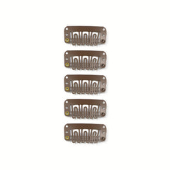 5 Pcs Metal Snap Comb Clips for Hair Extension DIY Wig Clips