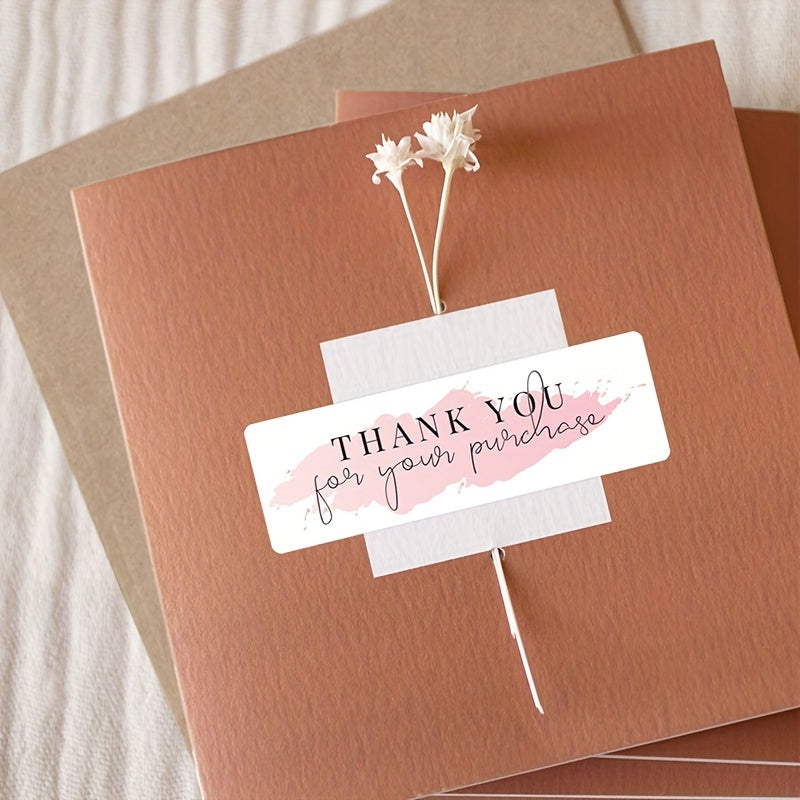 120 Thank You Stickers Self Adhesive Labels Gift Sealing Stickers Packaging