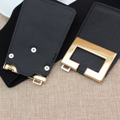 Wide Waistband Women's Elastic Belt for Dress Decoration
