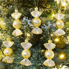 5pcs Christmas Tree Pendant Candy Shape Family Party Decoration