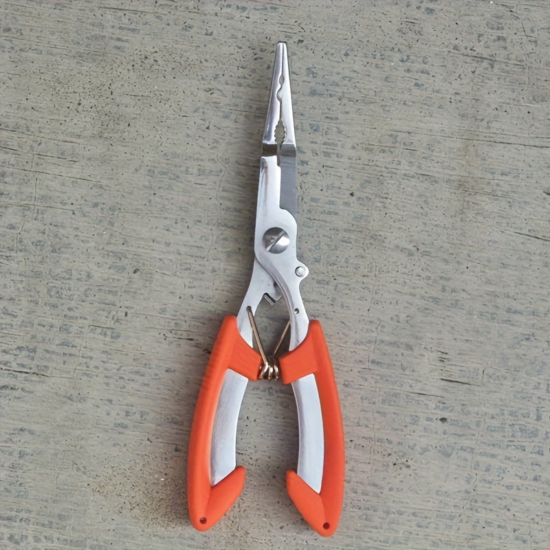 Stainless Steel Fishing Pliers: Scissors, Cutter, Hook Remover