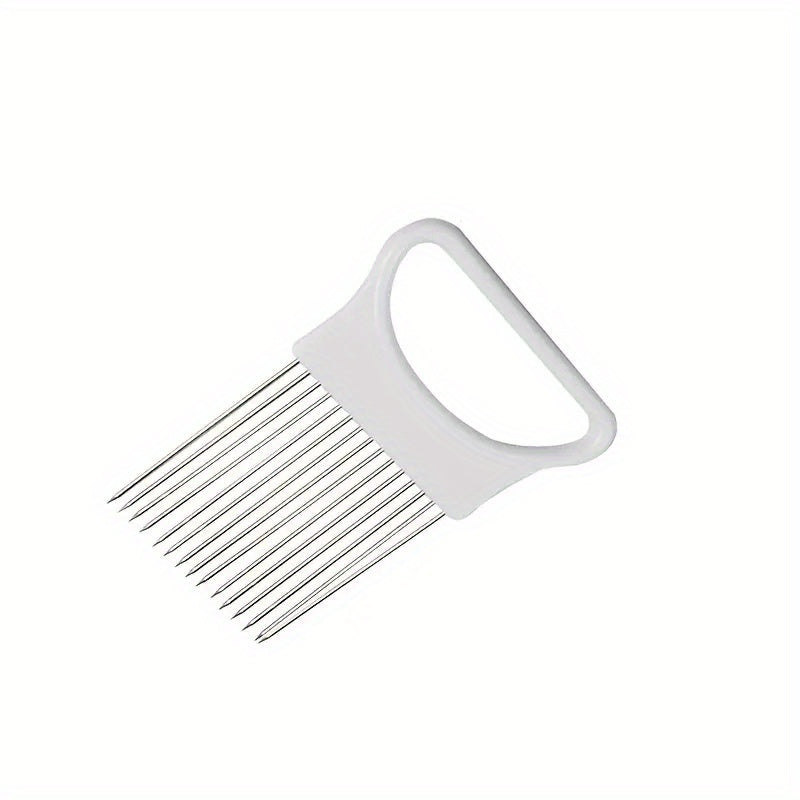 Stainless Steel Onion Insert Onion Cutting Fixer Kitchen Tool