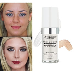 Flawless Colour Changing Liquid Foundation Nude Face Cover Concealer