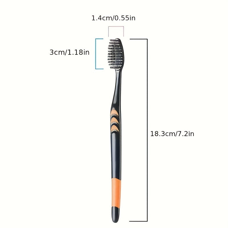 10pcs Bamboo Charcoal Toothbrush Dental Teeth Care Pack