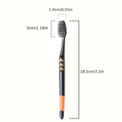 10pcs Bamboo Charcoal Toothbrush Dental Teeth Care Pack